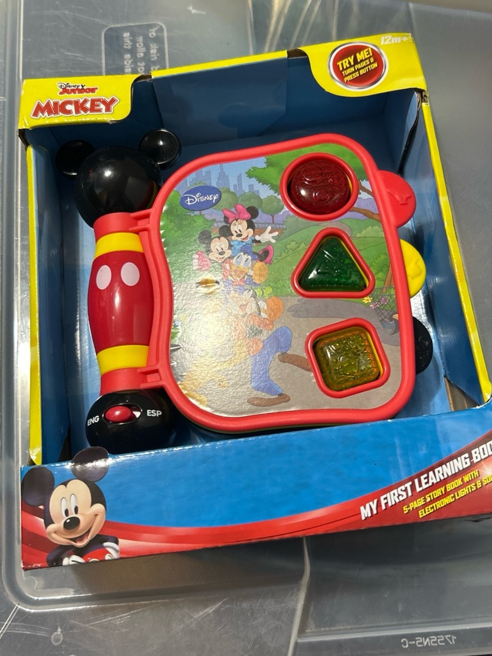 Disney Mickey My First Learning Book - Red, Yellow, Black